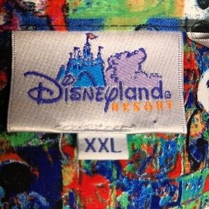 Disney Parks Mickey Eric Robinson Art Button Down Camp Shirt